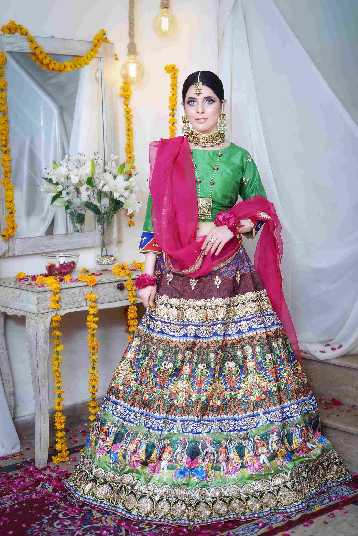 Digital Printed Lehnga